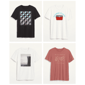 Old Navy Men's Soft-Washed Graphic T-Shirt for $4 Old Navy Men's Soft-Washed Graphic T-Shirt for $4