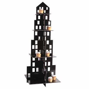 Fun Express Skyscraper Cupcake Stand (4 Tiers) Superhero Party Supplies - Perfect for Your Superhero, for $16 Fun Express Skyscraper Cupcake Stand (4 Tiers) Superhero Party Supplies - Perfect for Your Superhero, for $16