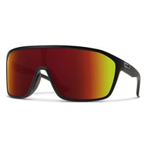 Smith Boomtown Active Sunglasses - Matte Black | Chromapop Red Mirror for $127