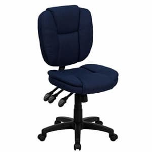 Flash Furniture Mid-Back Navy Blue Fabric Multifunction Swivel Ergonomic Task Office Chair with for $140