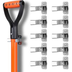 Horusdy Bulldog Clamp Wall-Mount Tool Organizer 10-Pack for $8