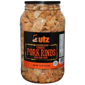Utz BBQ Pork Rinds 7.5-oz. Barrel for $5.22 via Sub & Save