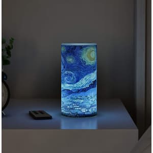 Lavish Home Van Gogh "Starry Night" LED Candle w/ Remote Control for $11