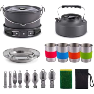 Gonex 21-Piece Camping Cookware Kit for $50