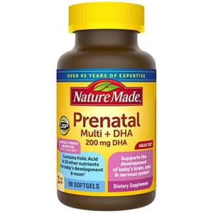 Nature Made Prenatal Multivitamin + DHA Softgel with Folic Acid, Iodine and Zinc, 90 Count for $15