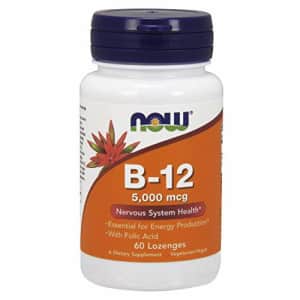 Now Foods NOW B-12 5,000 mcg,60 Lozenges for $11
