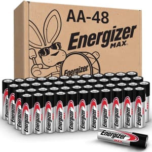 Energizer Powerseal Alkaline AA Batteries 48-Pack for $29