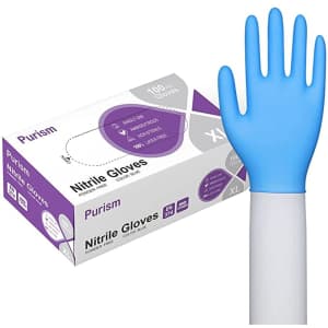 Purism 100-Count Nitrile Disposable Gloves for $10
