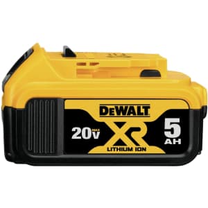 DeWalt 20V MAX XR Lithium Ion 5.0Ah Battery for $73 DeWalt 20V MAX XR Lithium Ion 5.0Ah Battery for $73