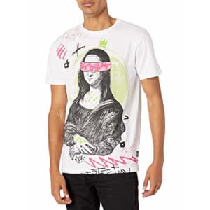 Southpole Men's Short Sleeve T-Shirt, White Mona, Large for $13 Southpole Men's Short Sleeve T-Shirt, White Mona, Large for $13
