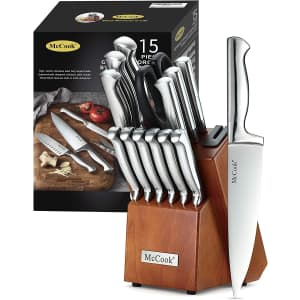 McCook 15-Piece Knife and Block Set for $48