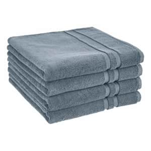 Amazon Basics GOTS Certified Organic Cotton Bath Towel - 4-Pack, Tide Pool for $33