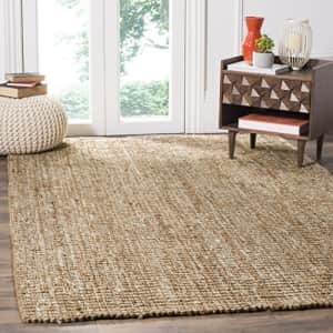 Safavieh Natural Fiber Collection NF447N Handmade Chunky Textured Premium Jute 0.75-inch Thick Area for $101