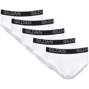 Gildan Men's Cotton Stretch Briefs 5-Pack for $12