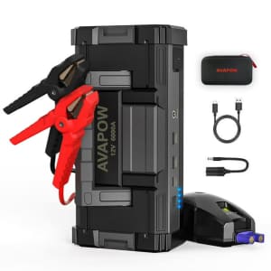Avapow 32,000mAh 6,000A Car Battery Jump Starter for $93