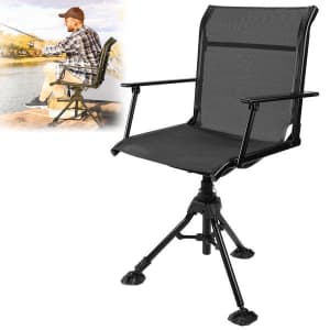 Height-Adjustable Swivel Hunting/Fishing Chair for $84 Height-Adjustable Swivel Hunting/Fishing Chair for $84