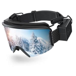Sable Heated Anti-Fog Ski Goggles for $23