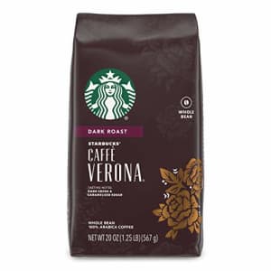 Starbucks Dark Roast Whole Bean Coffee Caff Verona 100% Arabica 1 bag (20 oz.) for $35
