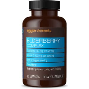 Amazon Elements Elderberry Complex Lozenge 60-Count Bottle for $6 Amazon Elements Elderberry Complex Lozenge 60-Count Bottle for $6