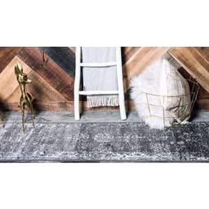 Unique Loom Sofia Collection Traditional Vintage Runner Rug, 2' x 13', Dark Gray/Ivory for $59 Unique Loom Sofia Collection Traditional Vintage Runner Rug, 2' x 13', Dark Gray/Ivory for $59