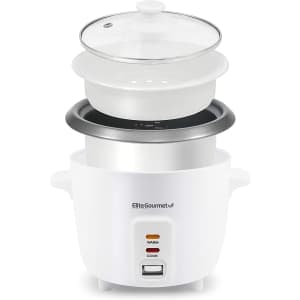 Elite Gourmet 6-Cup Nonstick Electric Rice Cooker for $20