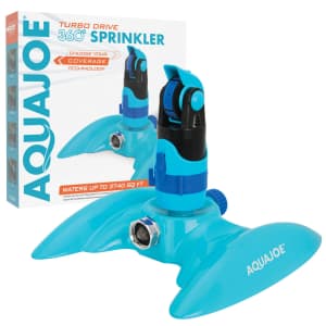 Aqua Joe 4-Pattern Turbo Drive 360-Degree Sprinkler for $11
