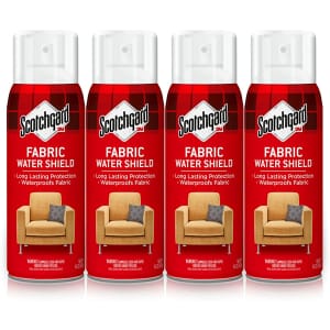 Scotchgard 10-oz. Fabric Water Shield 4-Pack for $21 Scotchgard 10-oz. Fabric Water Shield 4-Pack for $21