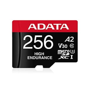 ADATA High Endurance 256GB UHS-I U3 V30 A2 Class 10 Micro SDXC Memory Card (AUSDX256GUI3V30SHA2-RA1) for $47