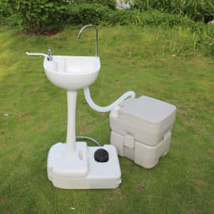 Ktaxon Portable 10L Wash Sink & 20L Toilet Combo for $130 Ktaxon Portable 10L Wash Sink & 20L Toilet Combo for $130
