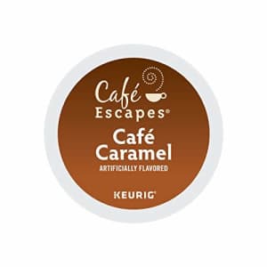 Cafe Escapes, Cafe Caramel Coffee Beverage, Single-Serve Keurig K-Cup Pods, 96 Count (4 Boxes of 24 for $150