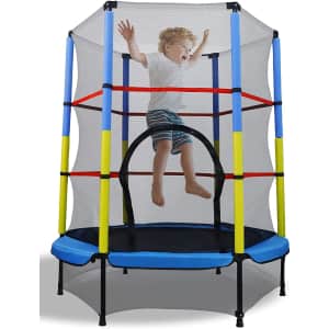 Kanchimi Mini Trampoline w/ Enclosure Net for $60 Kanchimi Mini Trampoline w/ Enclosure Net for $60