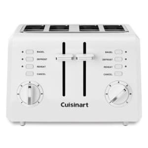 Cuisinart 4-Slice Compact Plastic Toaster for $50 Cuisinart 4-Slice Compact Plastic Toaster for $50