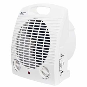 Comfort Zone CZ35 1500 Watt Portable Heater with Thermostat, White for $28
