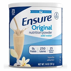 Ensure Original Nutrition Shake Powder with 9 grams of protein, Meal Replacement Shakes, Vanilla, for $38 Ensure Original Nutrition Shake Powder with 9 grams of protein, Meal Replacement Shakes, Vanilla, for $38