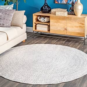 nuLOOM Wynn Braided Indoor/Outdoor Area Rug, 4' x 6' Oval, Ivory for $95