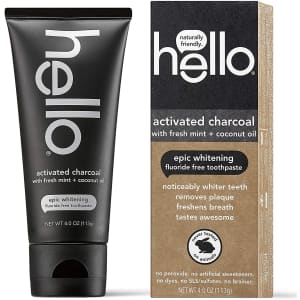 Hello Oral Care Activated Charcoal Toothpaste for $2.98 via Sub & Save Hello Oral Care Activated Charcoal Toothpaste for $2.98 via Sub & Save