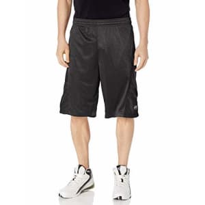 Southpole Men's Big and Tall Basic Basketball Mesh Shorts, Black/Black, 4XB for $13 Southpole Men's Big and Tall Basic Basketball Mesh Shorts, Black/Black, 4XB for $13