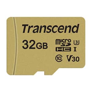 Transcend 32GB microSDXC/SDHC 500S Memory Card TS32GUSD500S for $25