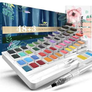 Crbron Watercolor Palette w/ Paper Pad for $16 Crbron Watercolor Palette w/ Paper Pad for $16