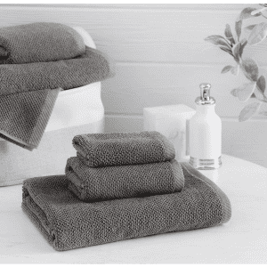Welhome Textured Cotton Towel Set 6-piece for $33 Welhome Textured Cotton Towel Set 6-piece for $33