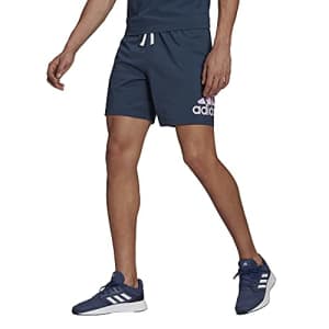 adidas Men's Tall Size Essentials Tie-Dyed Inspirational Shorts, Crew Navy, Small for $10
