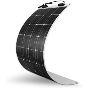 Renogy 100W 12V Flexible Monocrystalline Solar Panel for $111