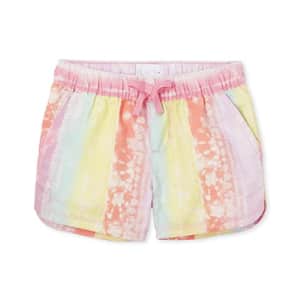 The Children's Place Single Girls Dolphin Shorts, Bright Pink, 4 for $5