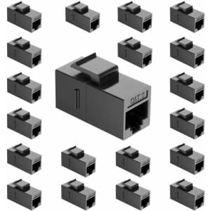 Ushanlin Cat6 Keystone Jack 20-Pack for $9 Ushanlin Cat6 Keystone Jack 20-Pack for $9