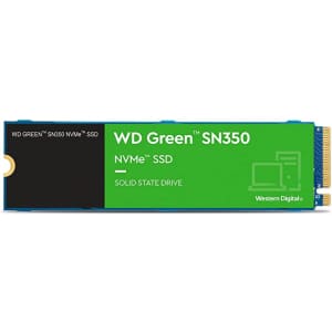 WD Green SN350 2TB NVMe M.2 2280 PCIe 3.0 QLC Internal SSD for $155