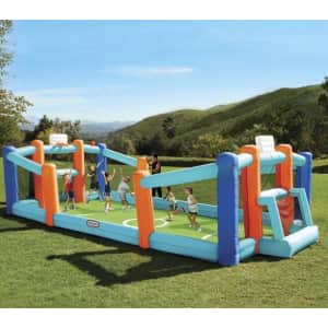 Little Tikes Inflatable Backyard Soccer & Basketball Court Bouncer for $149