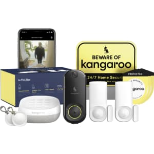 Kangaroo Front Door Security Kit w/ 1-Year Sub. for $99 Kangaroo Front Door Security Kit w/ 1-Year Sub. for $99