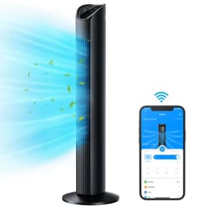 Govee 36 Inch Tower Fan with WiFi App Control, Oscillating Fan with 8 Fan Speeds, Normal Sleep for $85