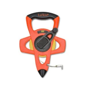 Crescent Lufkin 1/2" x 50' Hi-Viz Orange Fiberglass Tape Measure - FE050 for $14