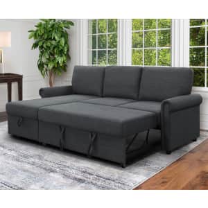 Abbyson Living Hamilton Reversible Storage Sectional Sofa w/ Pullout Bed for $649 for members Abbyson Living Hamilton Reversible Storage Sectional Sofa w/ Pullout Bed for $649 for members